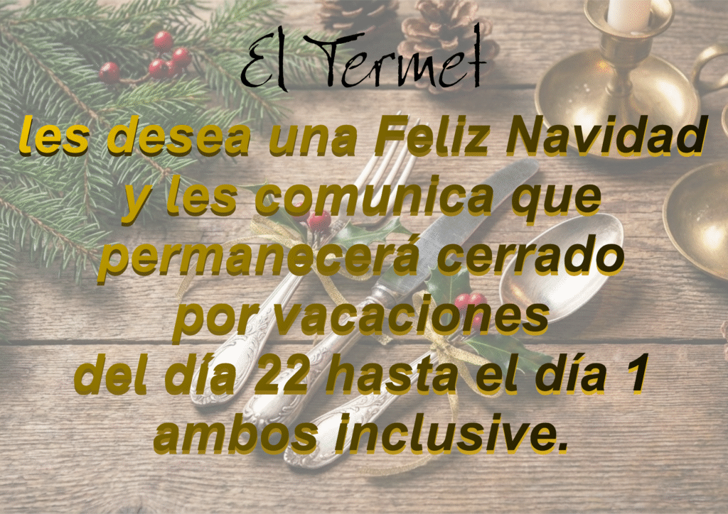 Cerramos por vacaciones